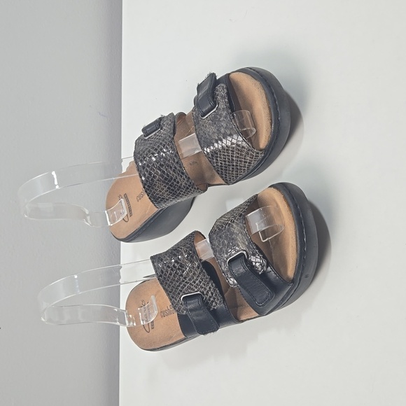 Clarks Shoes - Clarks Womans Delana Fenela Dress Snakeskin Sandals